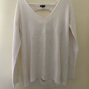 Express sweater with back opening details
